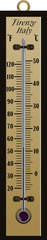 Termómetro Celsius-Fahrenheit